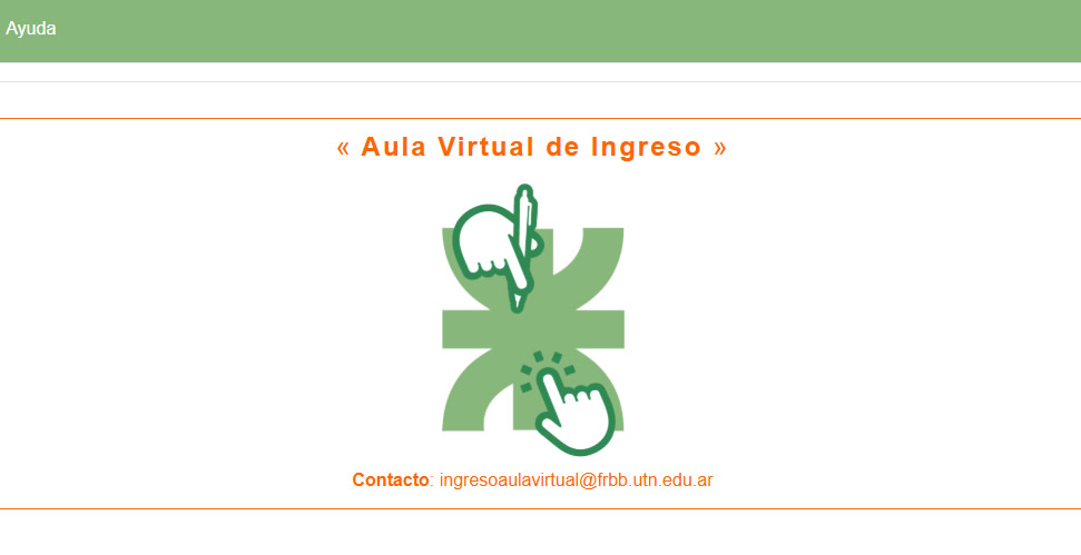 Aula Virtual Ingreso